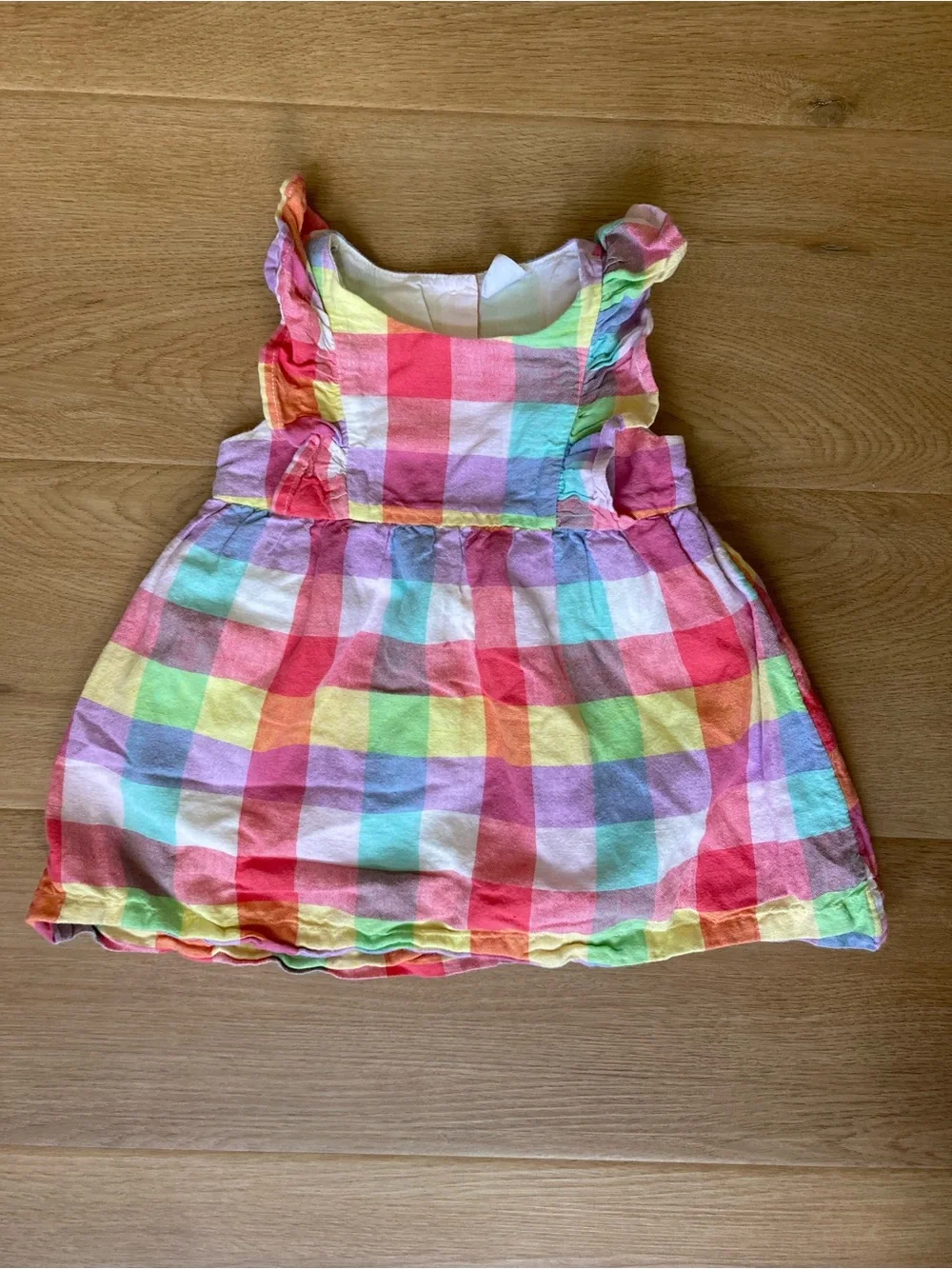 Baby GAP Colorful Gingham Linen Dress